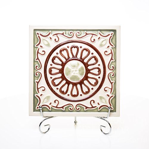 Изразец с лепным рельефом Пастораль Изразец с лепным рельефом Пастораль