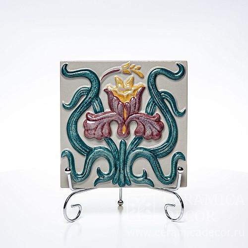 Изразец с румпой Арт Нуво Изразец с румпой Арт Нуво