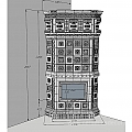Изразцовая печь камин для дачи и дома Византия. Палитра росписи: Бирюзовая. Фото №2