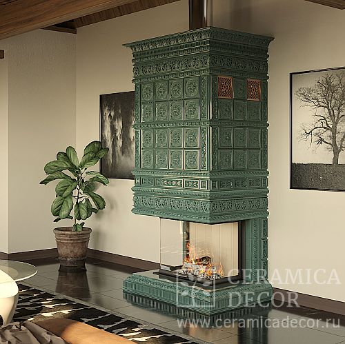 Каминная облицовка Дорф для топки с 3-сторонним стеклом Каминная облицовка Дорф для топки с 3-сторонним стеклом